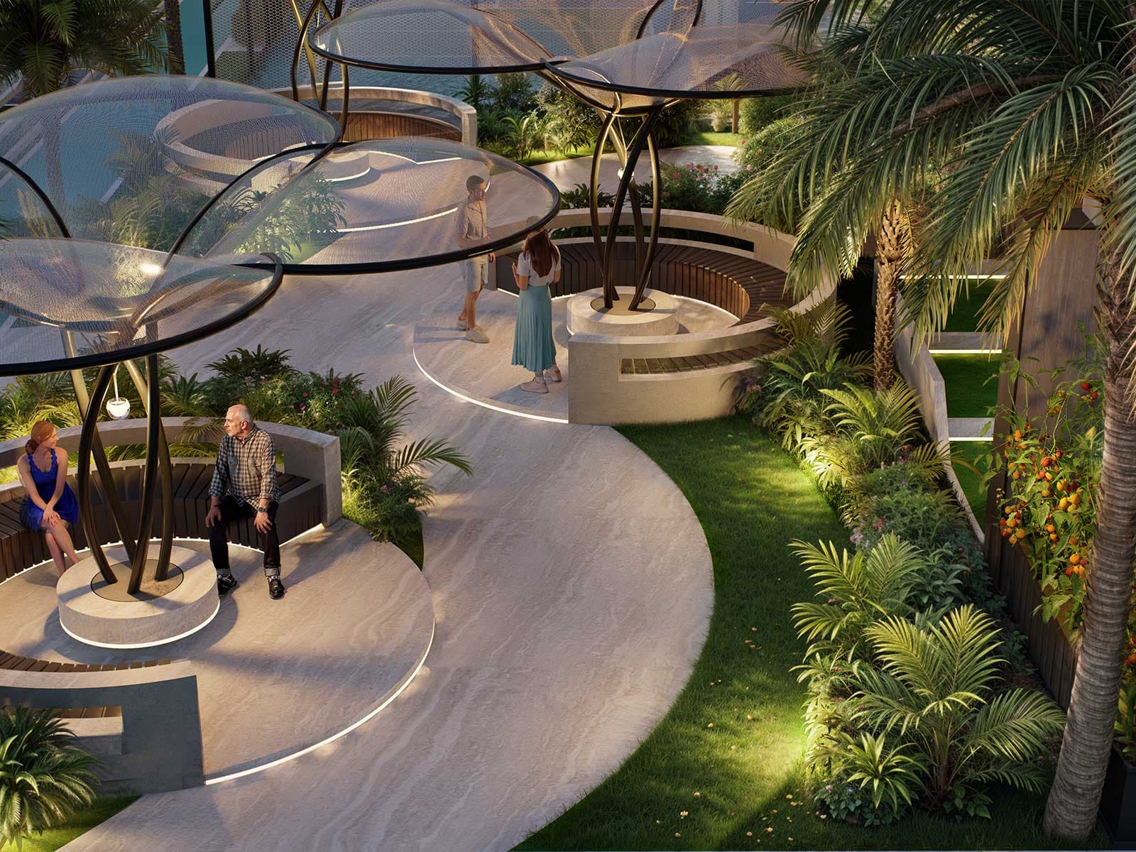 Shaded Seating Area